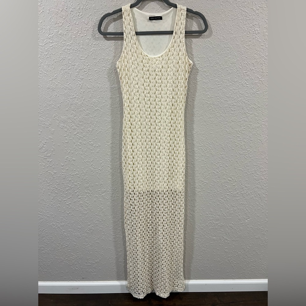 Love Culture Cream Knit Maxi Dress